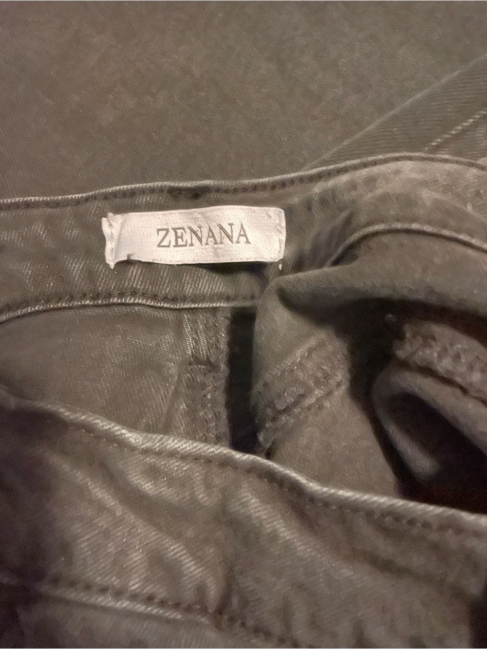 Zenana High Rise Wide Leg Raw Hem Black Jeans Size S - Picture 3 of 5